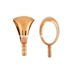 Copper Embeddable Bails 6x3.9mm   5 Pack
